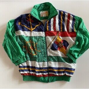 Women’s Vintage 80’s Medium Fully Lined Nautical Theme Jacket
